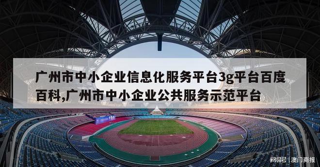 广州市中小企业信息化服务平台3g平台百度百科,广州市中小企业公共服务示范平台