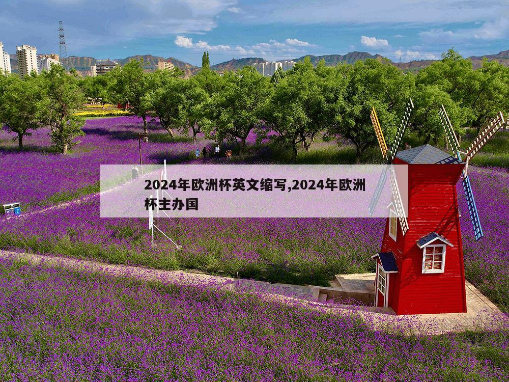 2024年欧洲杯英文缩写,2024年欧洲杯主办国